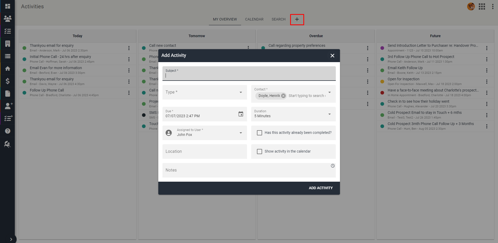 Add activity screenshot