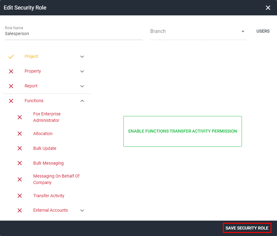Screenshot of transfer activity permission step 10