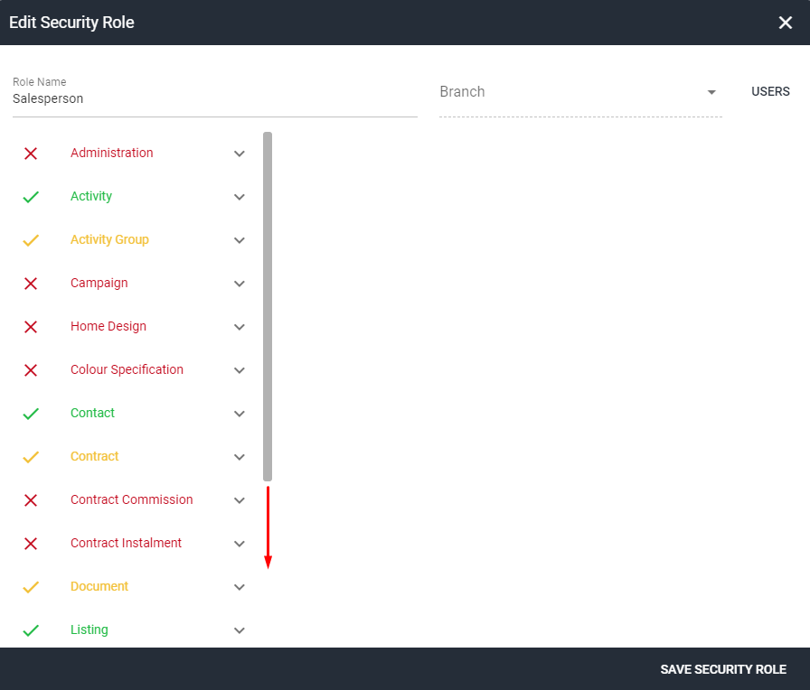 Screenshot of transfer activity permission step 5