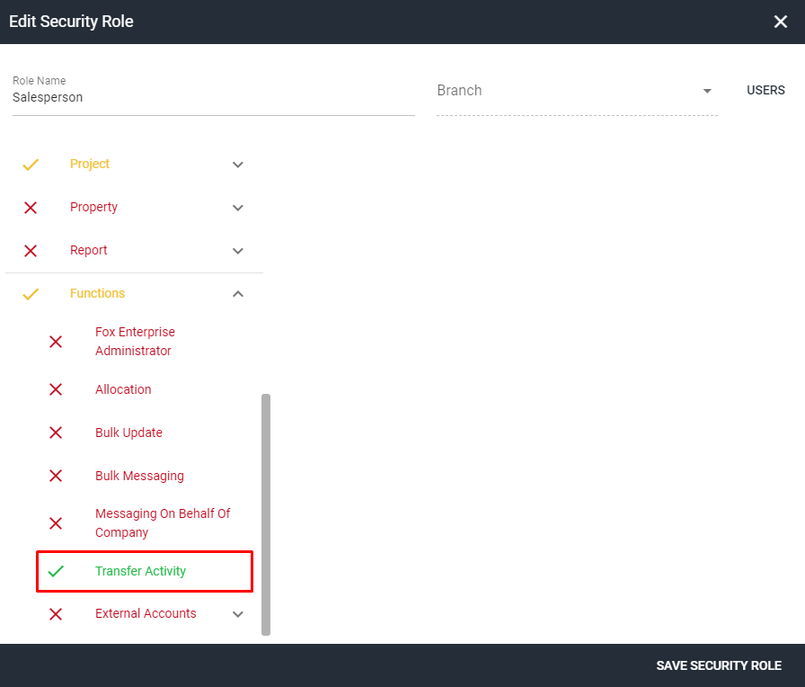 Screenshot of transfer activity permission step 8