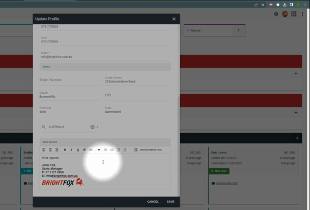 customize email signature