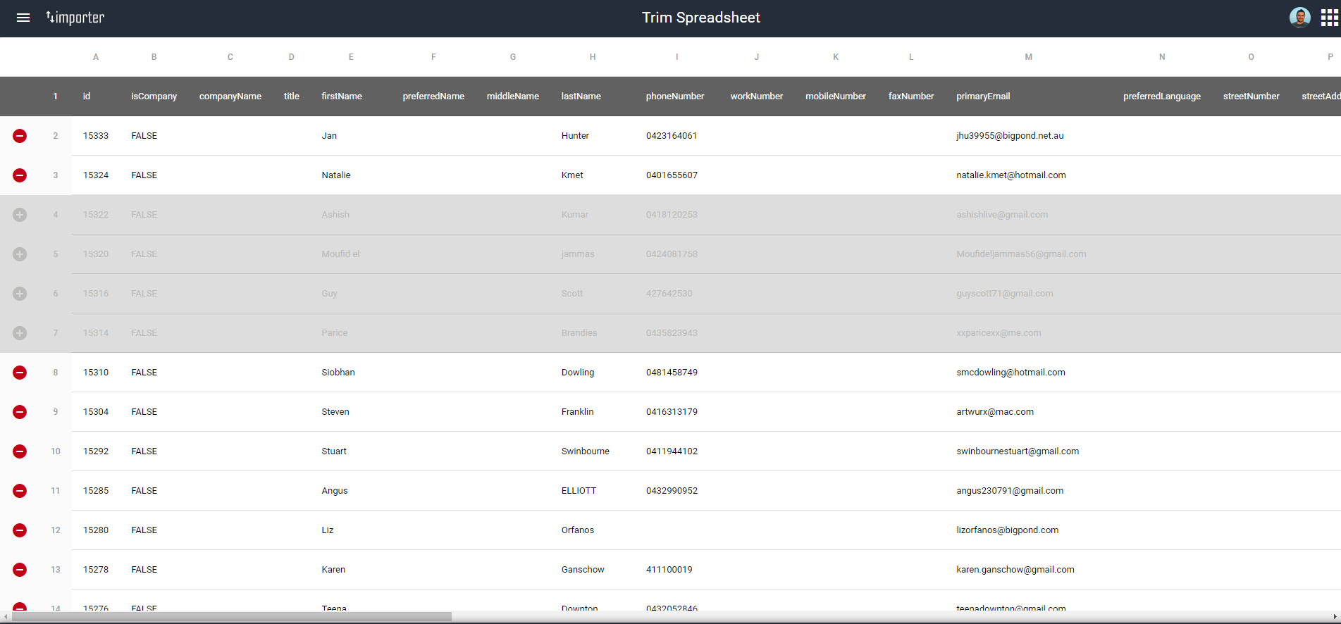 import listings/contacts image